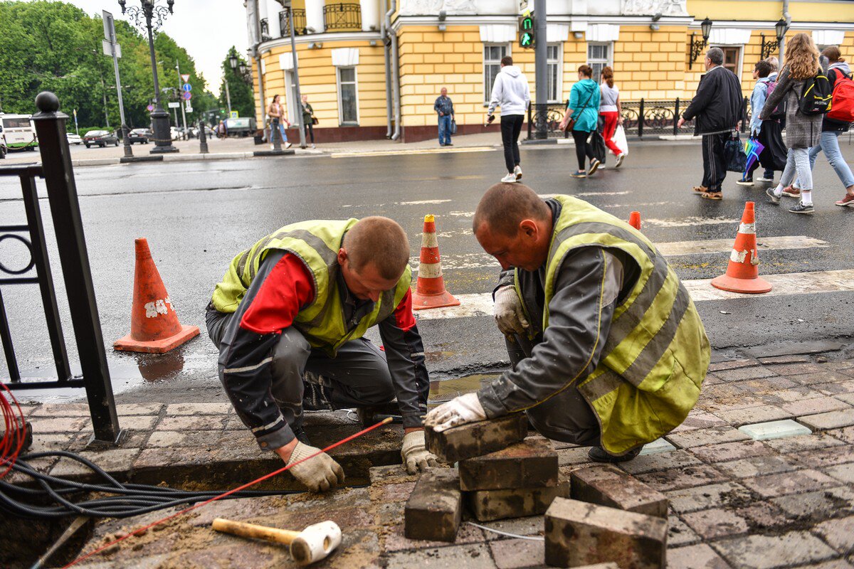 В Ярославле тротуары оборудуют светодиодной плиткой