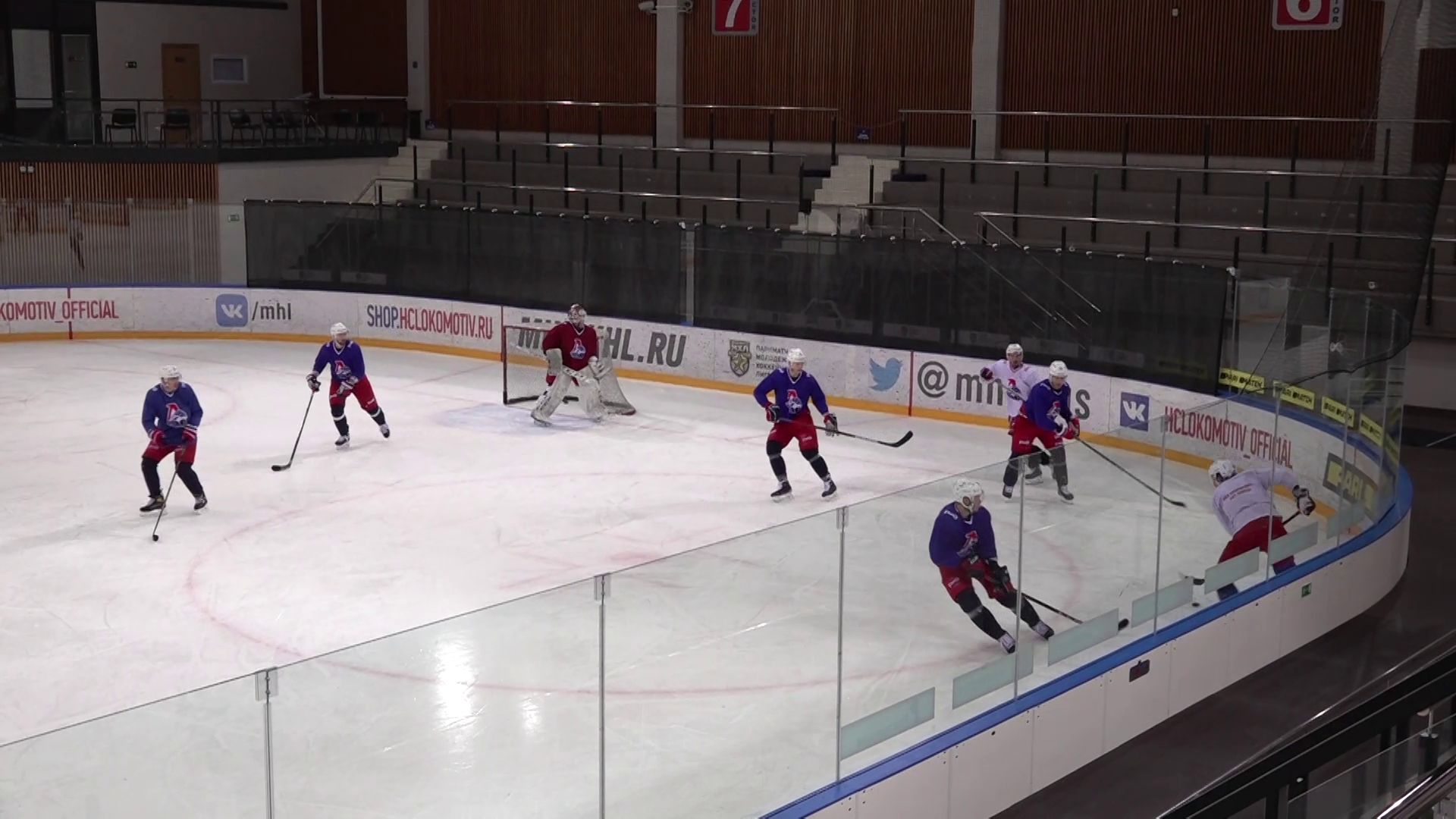 Ярославский «Локомотив» провел очередную тренировку на своей базе на проспекте Фрунзе