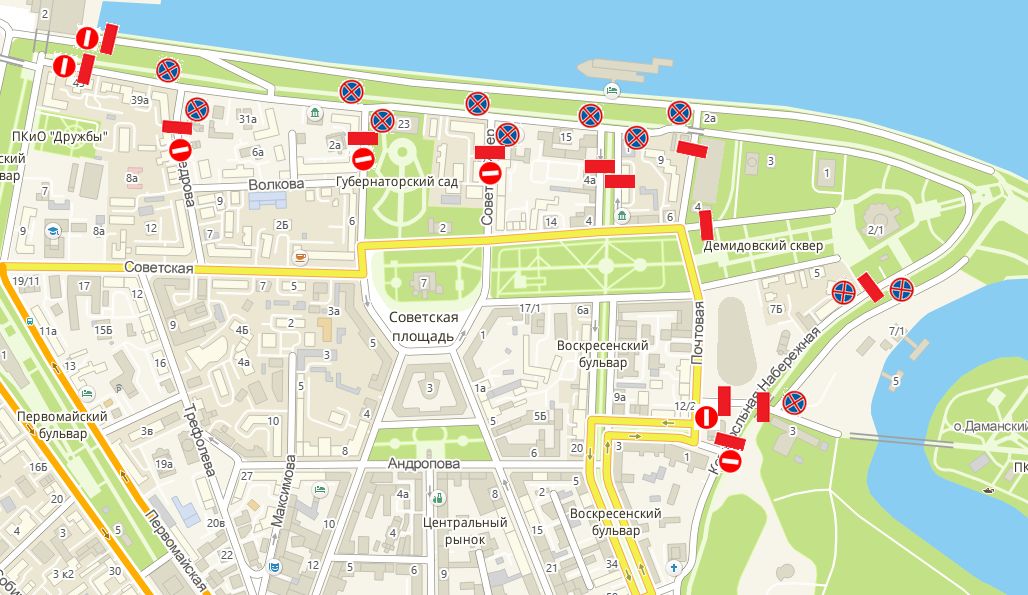 В Ярославле перекроют въезд на набережные из-за фестиваля