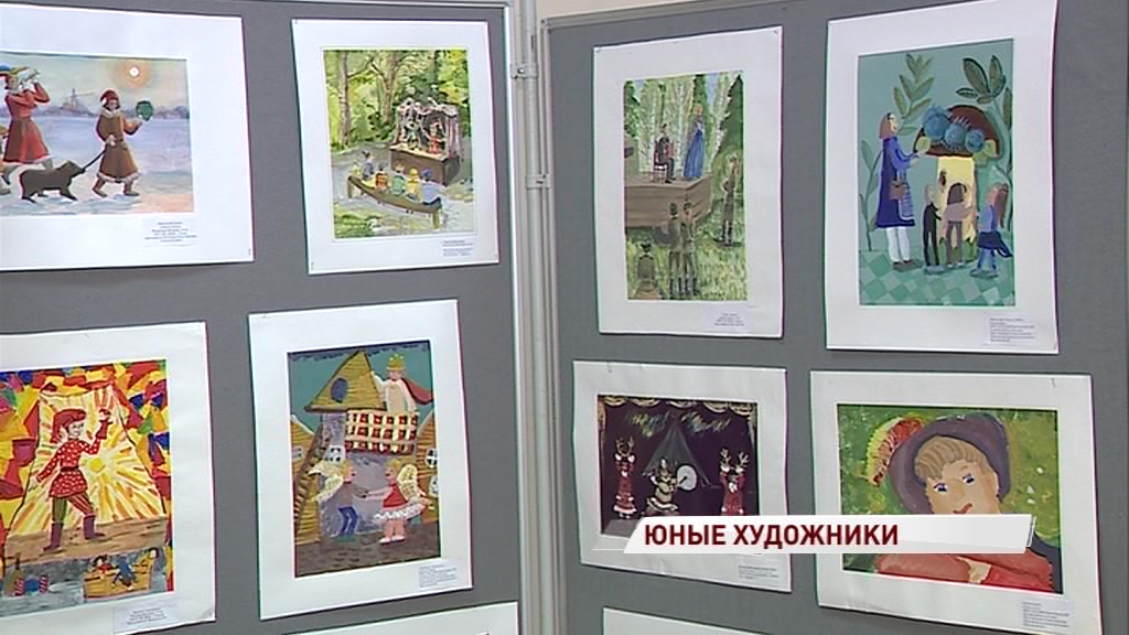 Юные художники представили свои работы на тему театра во дворце пионеров