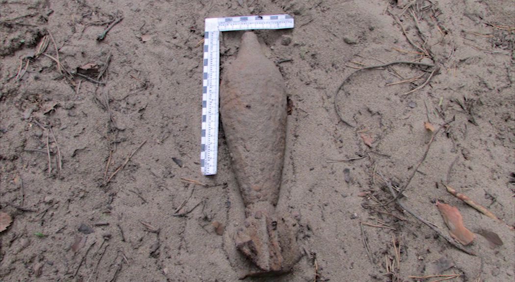 В деревне Вакарево нашли настоящую мину