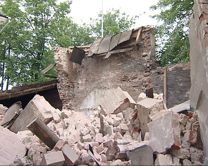 Рухнула часовня