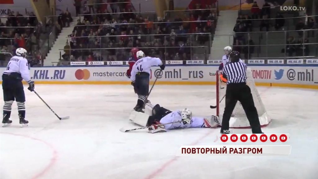 «Локо» в ворота «Тайфуна» накидал восемь шайб