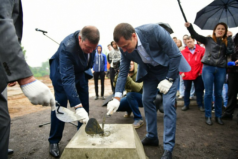 В Ярославле на месте строительства нового детсада заложили капсулу времени