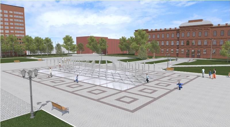 На площади Дерунова в Рыбинске может появиться подземный фонтан