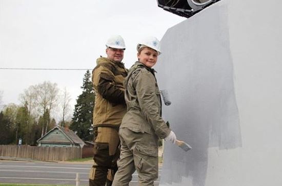 В Ярославской области обновили постамент памятника создателю танка Т-34