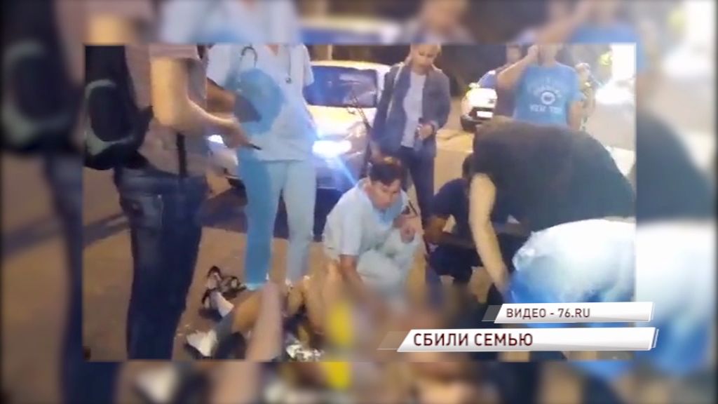 В Брагине на «зебре» ВАЗ сбил семью с ребенком