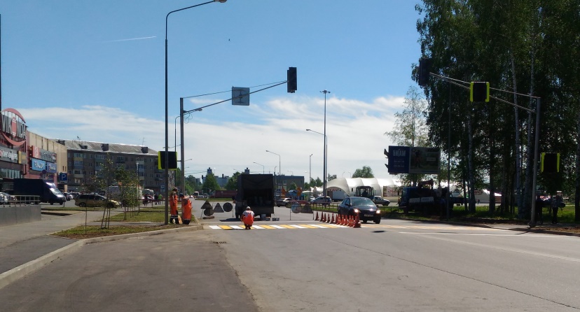 В Рыбинске установили две новые остановки и светофоры