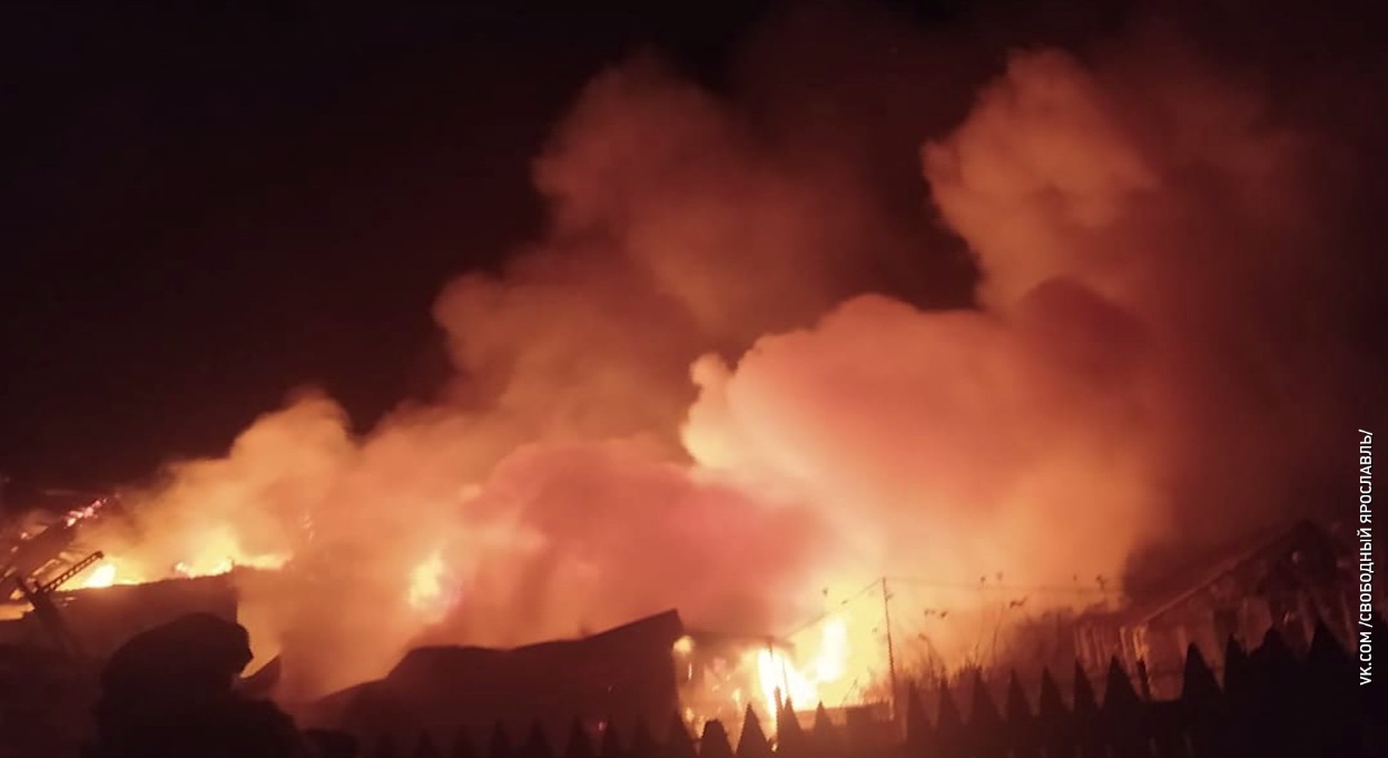 В селе Устье сгорел дачный дом