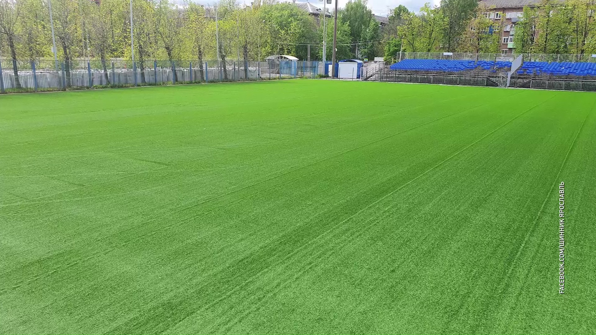 На запасном поле «Шинника» уложили новое покрытие