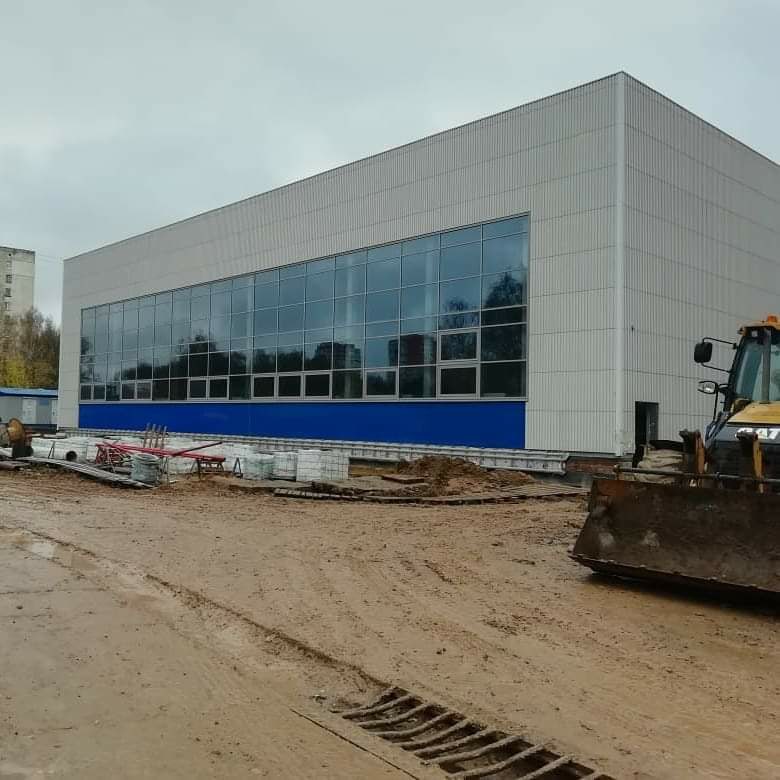 Строительство уникального для региона ФОКа постепенно завершается в Дзержинском районе Ярославля