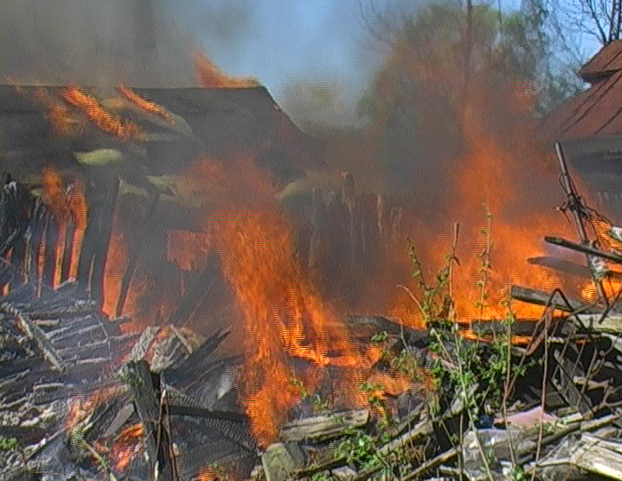 Пожар на улице Молодежной