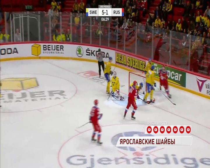 Нападающие «Локомотива» забросили по шайбе за сборную России на этапе Евротура