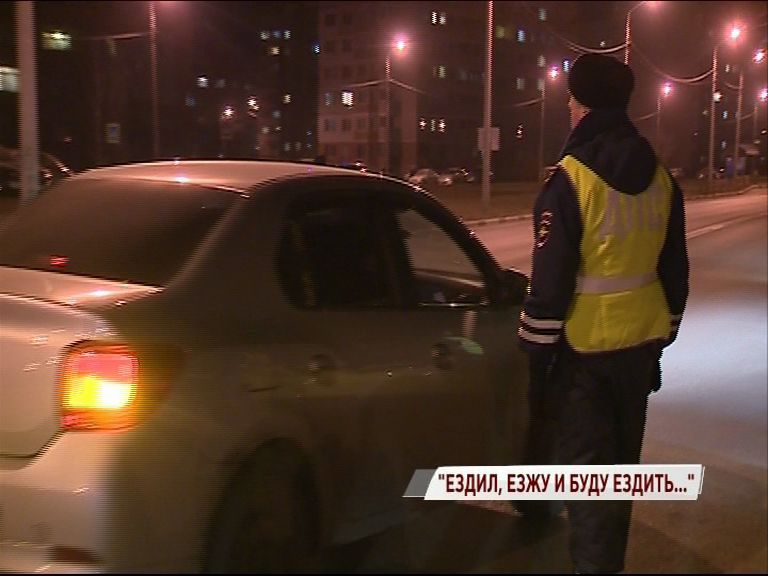 Пьяный водитель попался дорожным полицейским на Сахарова