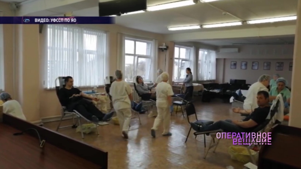 Приставы и сотрудники ФСИН сдали 15 литров донорской крови