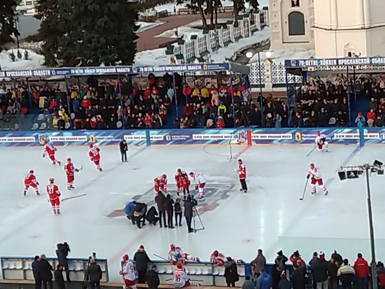 В Ярославле завершился хоккейный матч легенд: Дмитрий Миронов отметился хет-триком