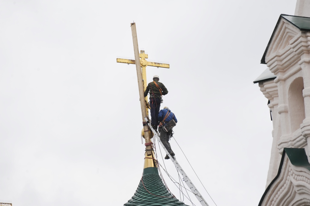 С храма Ильи Пророка снимут кресты