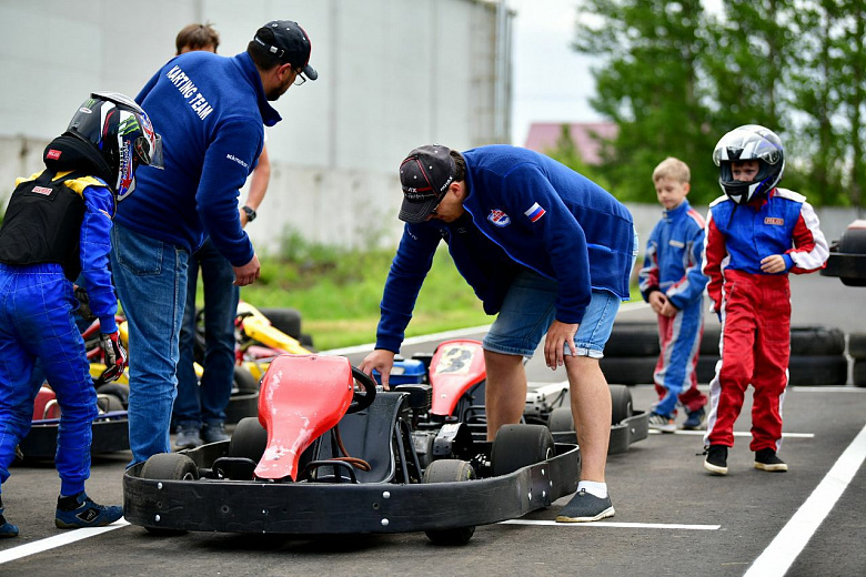 В Брагине открыли обновленный картодром