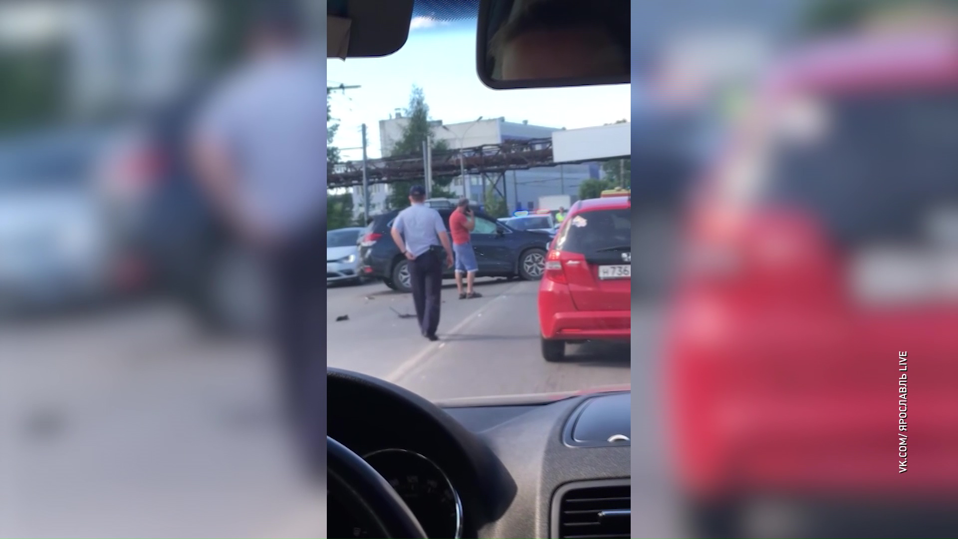 На проспекте Октября в Ярославле произошло сразу два ДТП