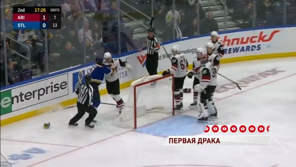 Экс-защитник «Локомотива» впервые подрался в НХЛ