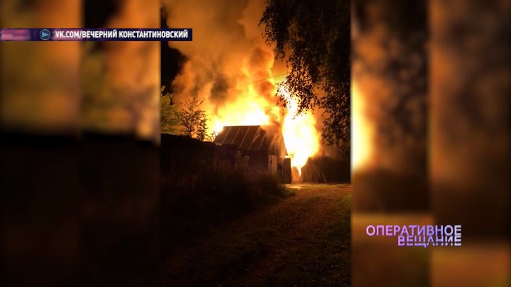 Пожар в Тутаевском районе уничтожил сарай