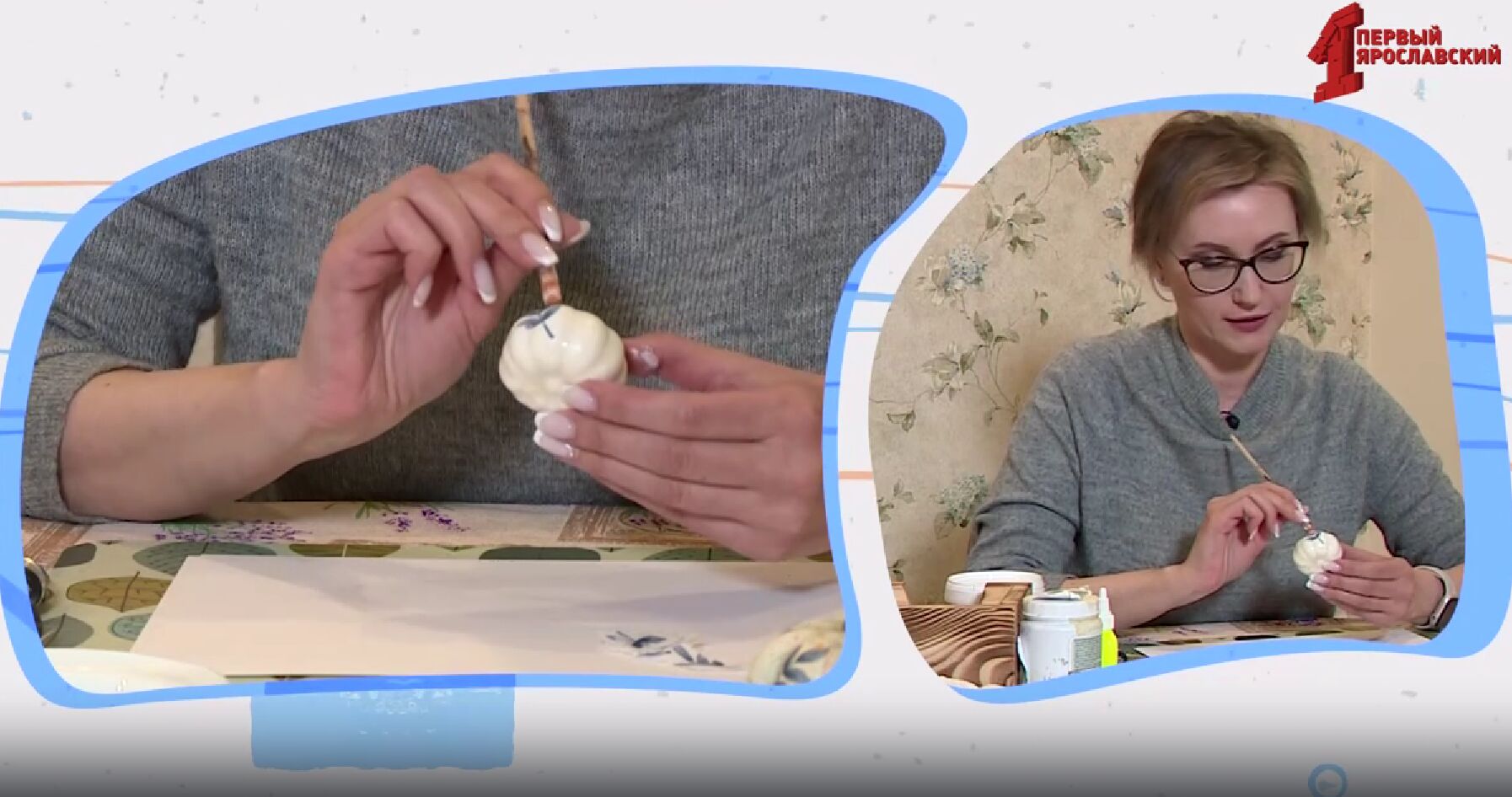 Мастер-класс: расписные тыквы