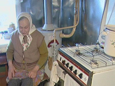 Замерзает деревня