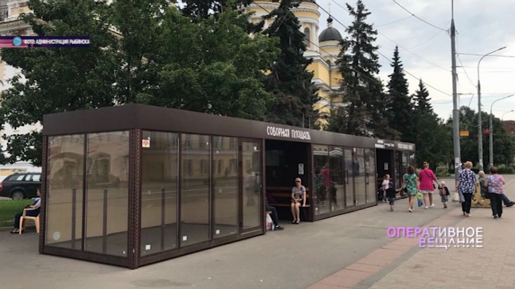 Вандалы разнесли модернизированную остановку в Рыбинске