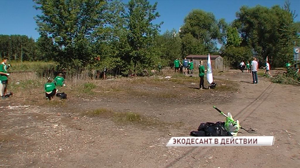 «Экодесант» высадился на улице Панина и ликвидировал стихийную свалку