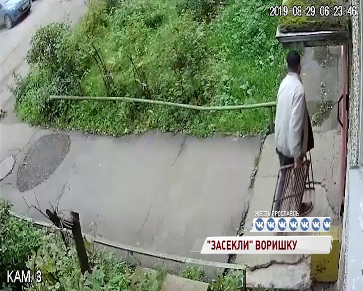 Ярославец воровал решетки и попал на видео