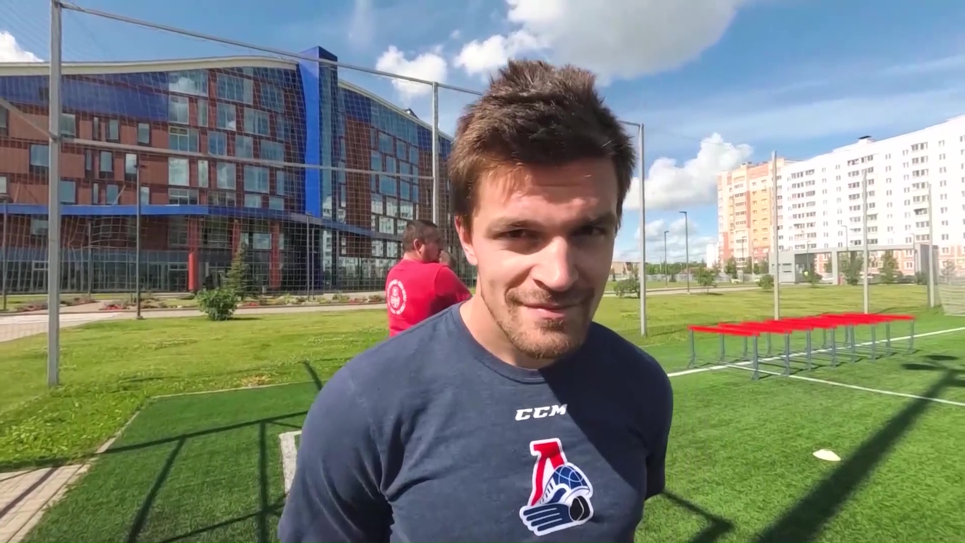 Нападающий «Локомотива» Антон Ландер активно изучает русский язык и демонстрирует свои навыки