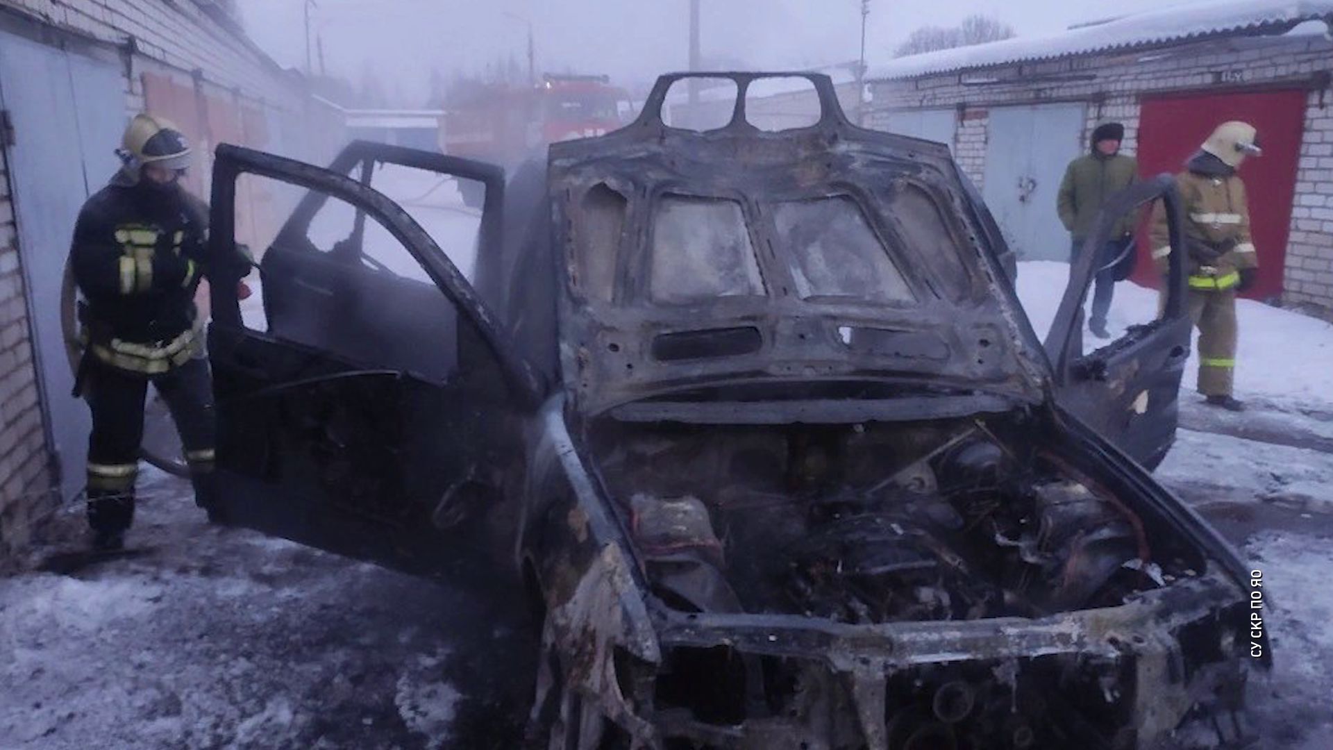 Ярославец сгорел в машине