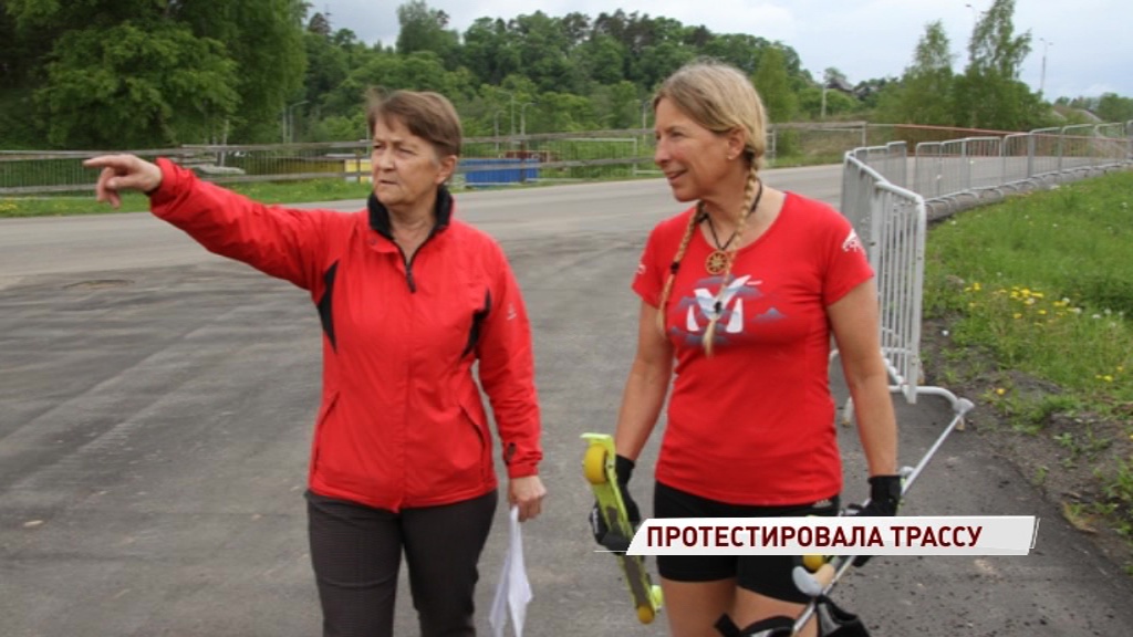 Швейцарская лыжница оценила лыжероллерную трассу в Дёмино