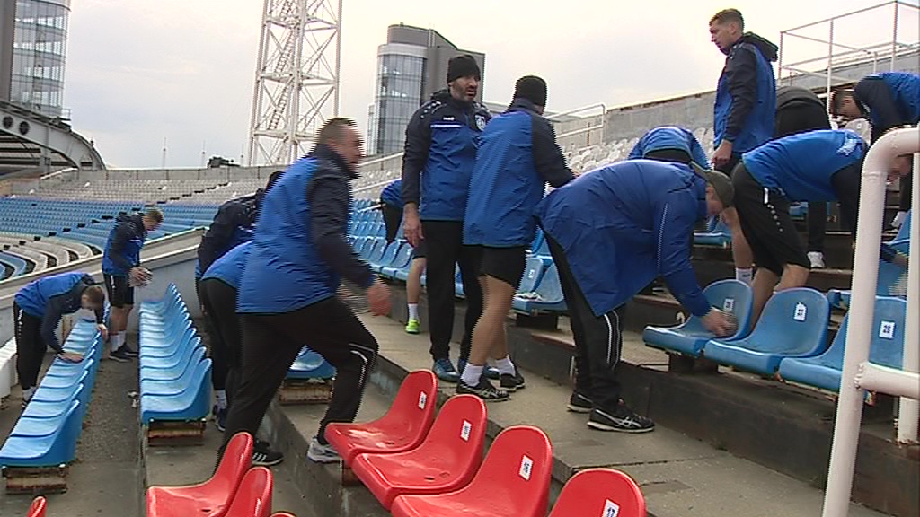 «Шинник» сделал генеральную уборку стадиона перед игрой с «Тюменью»