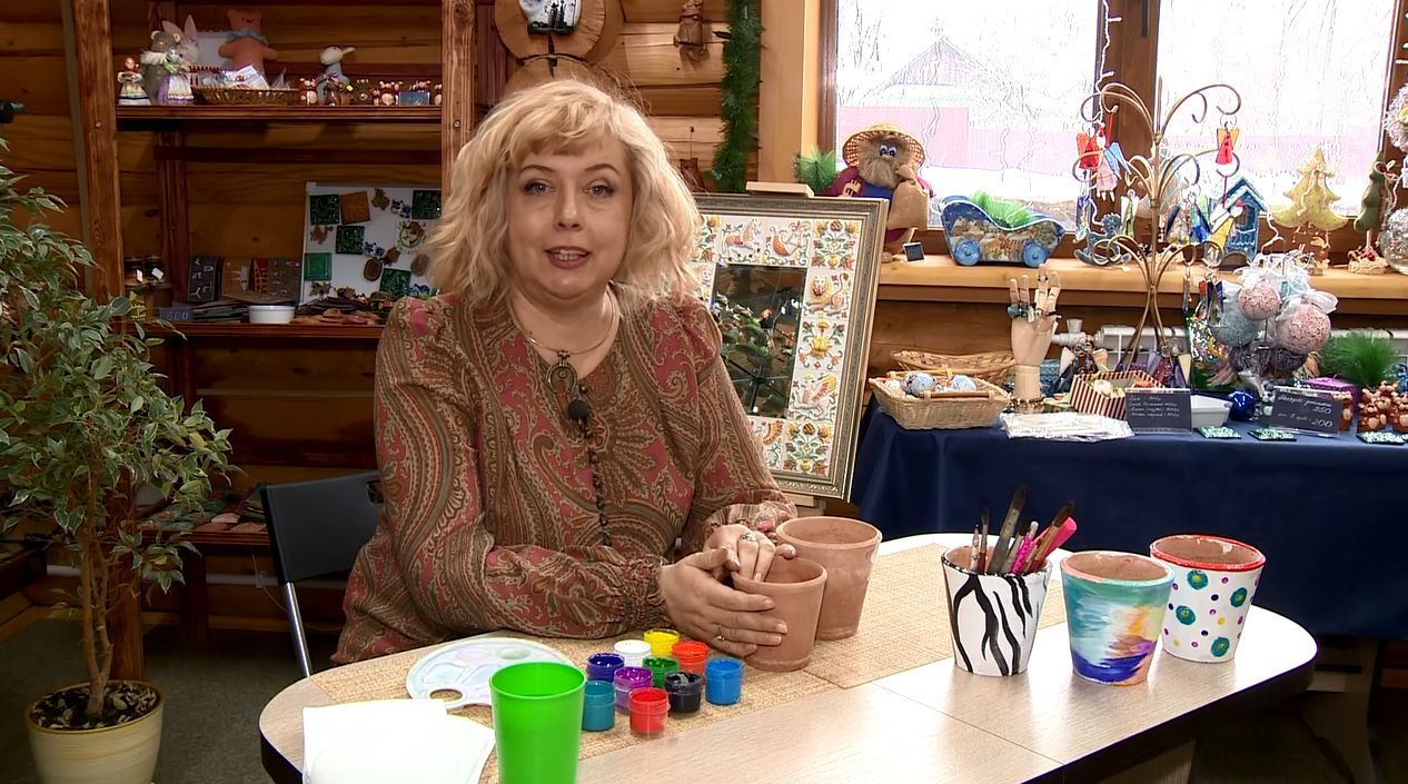 Рубрика «Мастер-класс». Роспись горшка