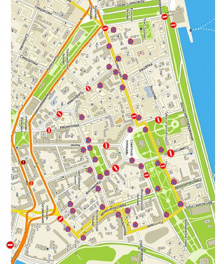 В новогоднюю ночь в Ярославле перекроют центр: где будет не проехать