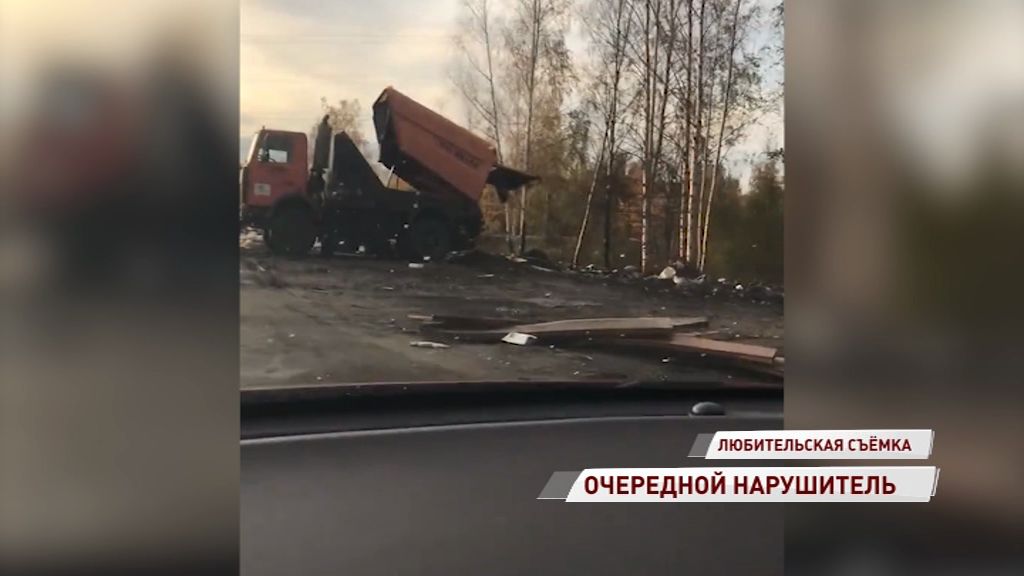 Ярославцы засняли на видео «рождение» новой незаконной свалки