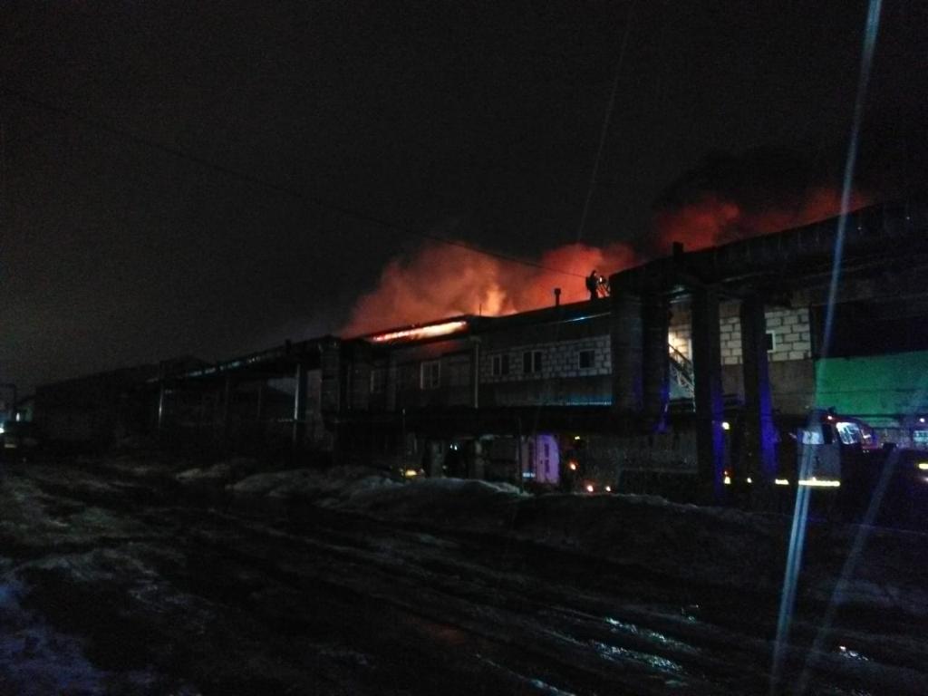 Пожар на заводе «Магма» в Рыбинске тушили всю ночь