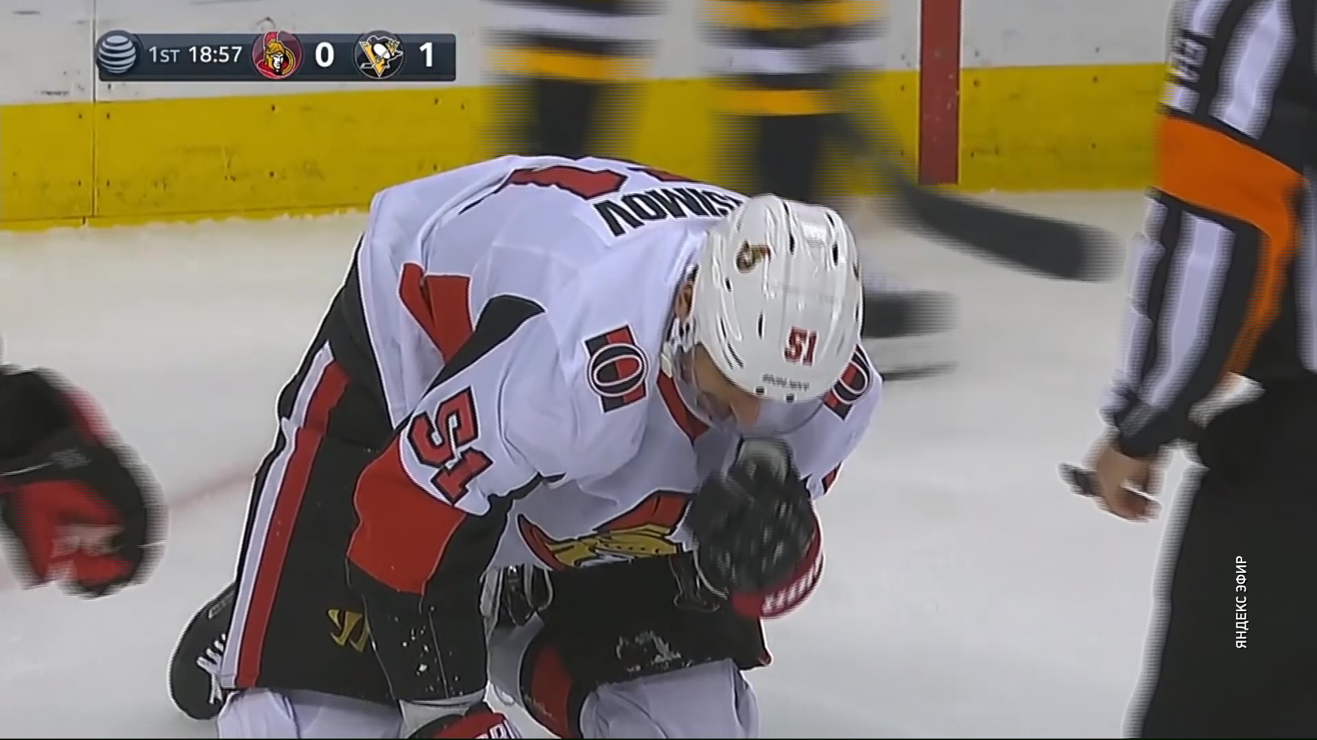 Провел на льду 32 секунды: нападающий «Оттавы» Артем Анисимов получил травму в матче с «Питтсбургом»