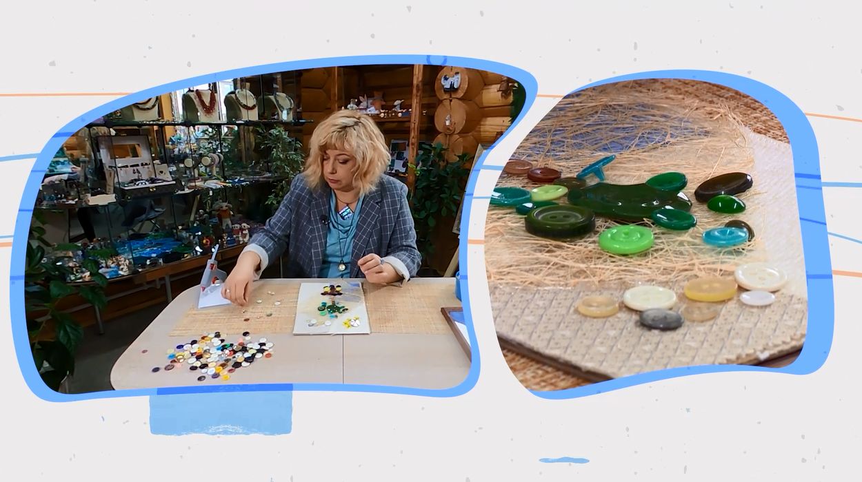 Рубрика «Мастер-класс»: панно из пуговиц