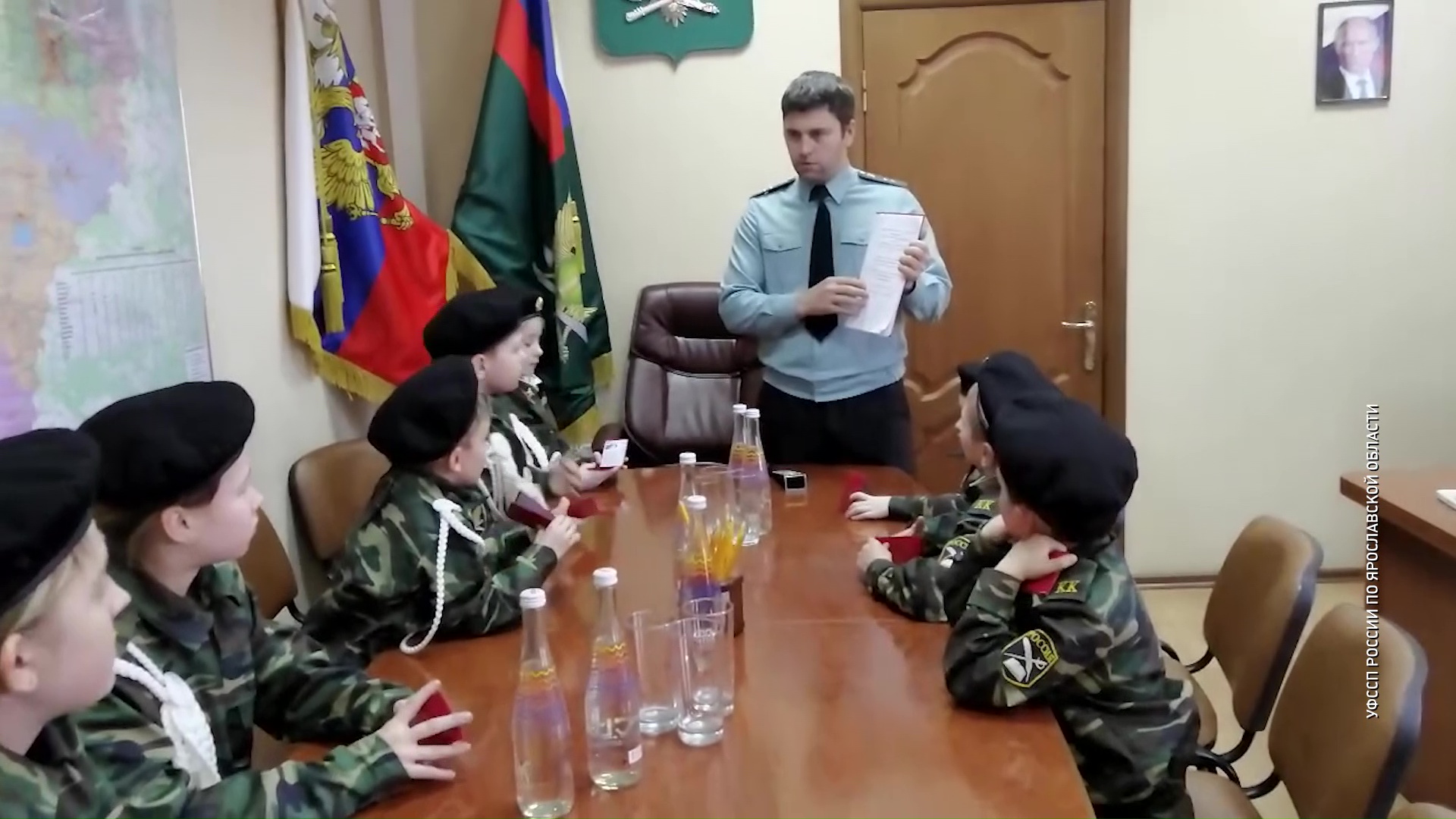 Юные приставы приняли присягу накануне Дня защитника Отечества