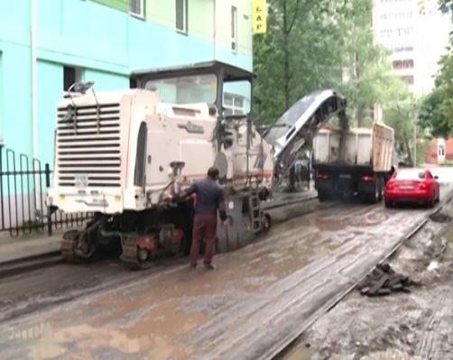 Начался ремонт дороги на Архангельском проезде