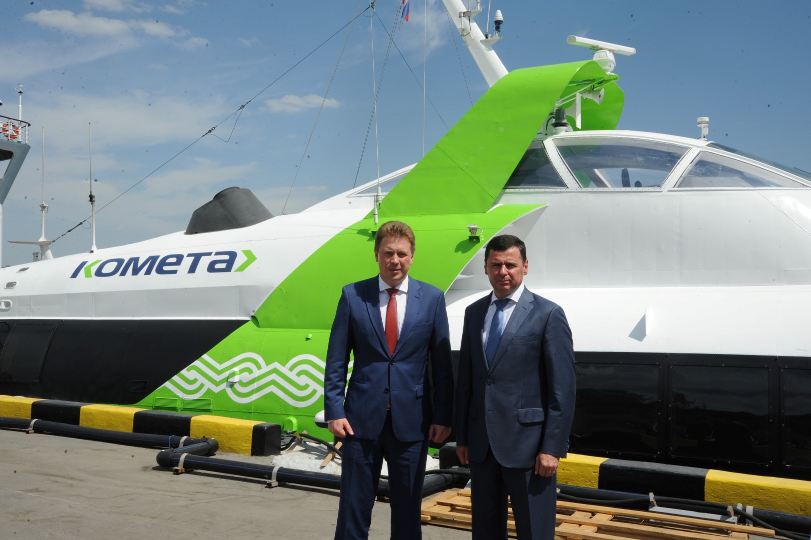 Дмитрий Миронов побывал на рыбинской «Комете» в Севастополе