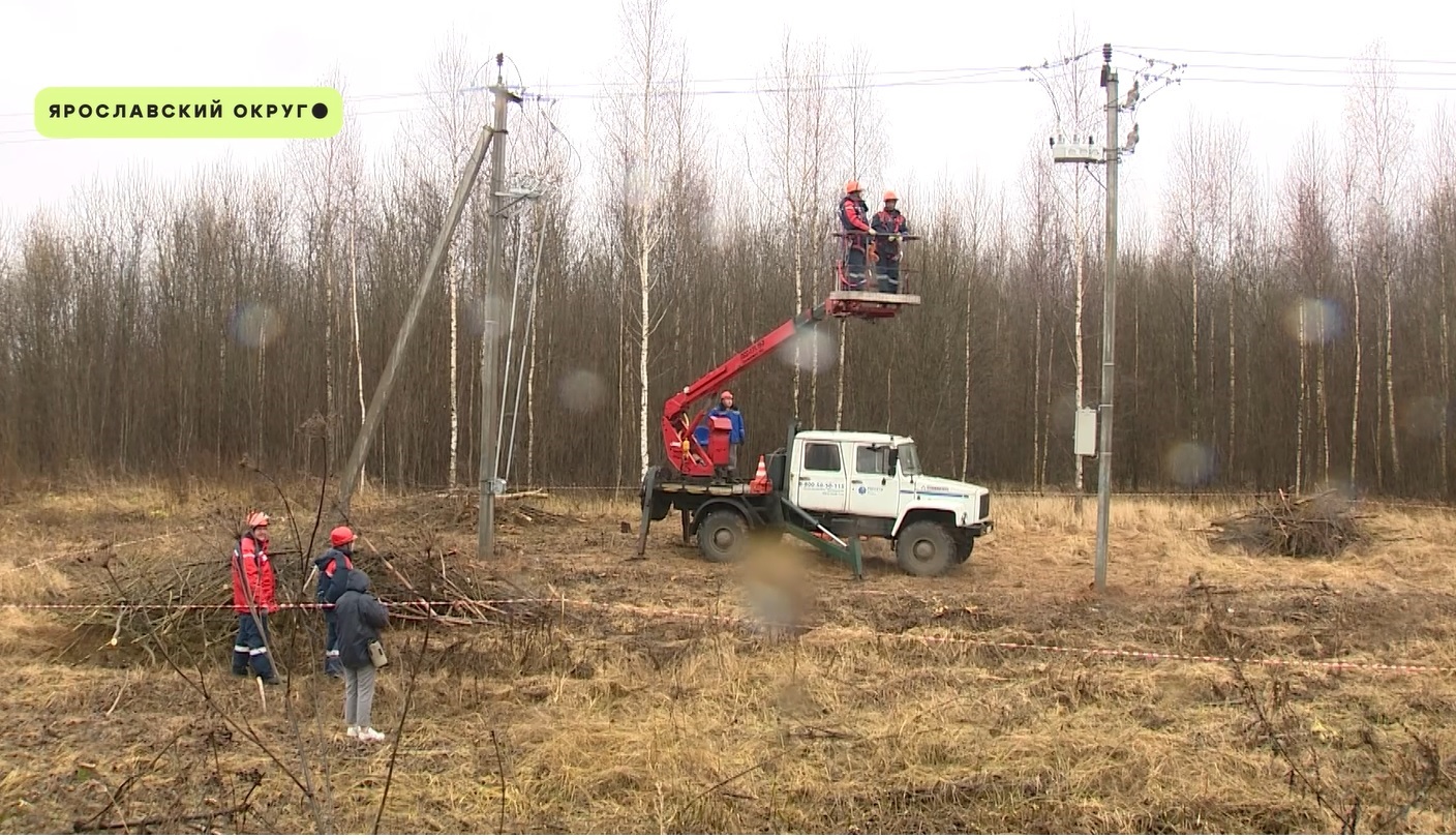 Жители населенных пунктов под Ярославлем остались без электричества