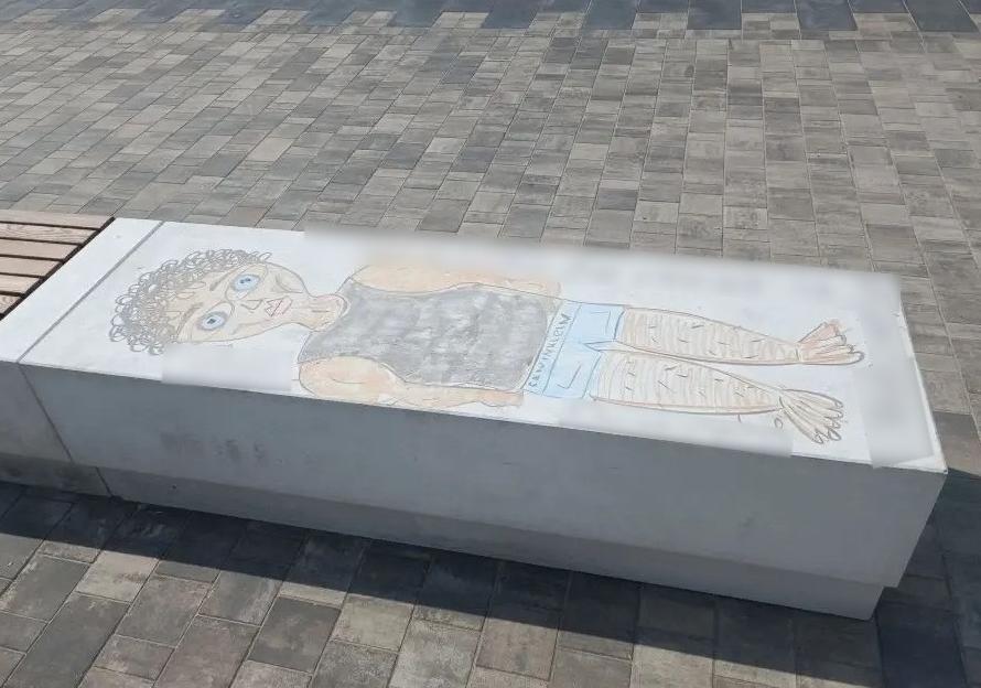 В Ярославле ищут вандалов, которые разрисовали скамейки на площади Труда