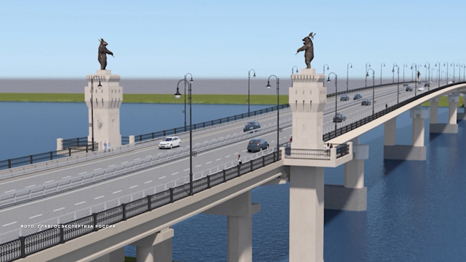 Вторую опору начали строить у нового моста через Волгу в Ярославле